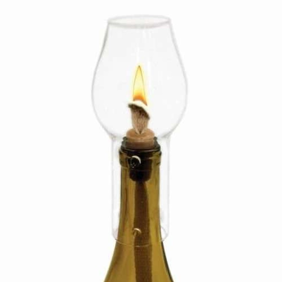 Dining Accessories * | Coupon True Hurricane Wine Bottle Lamp Clear