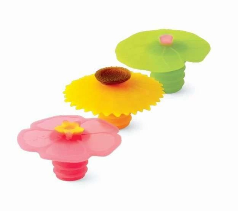 Cocktail & Bar * | Hot Sale Charles Viancin Floral Bottle Stopper Assorted