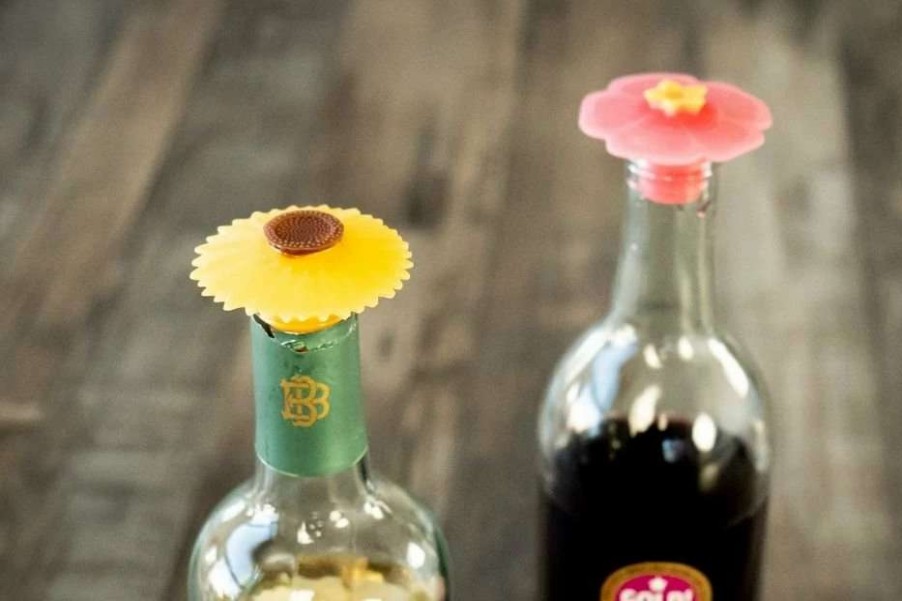 Cocktail & Bar * | Hot Sale Charles Viancin Floral Bottle Stopper Assorted