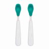 Flatware * | Best Pirce Oxo Tot Feeding Spoon Set With Soft Silicone | Teal Teal