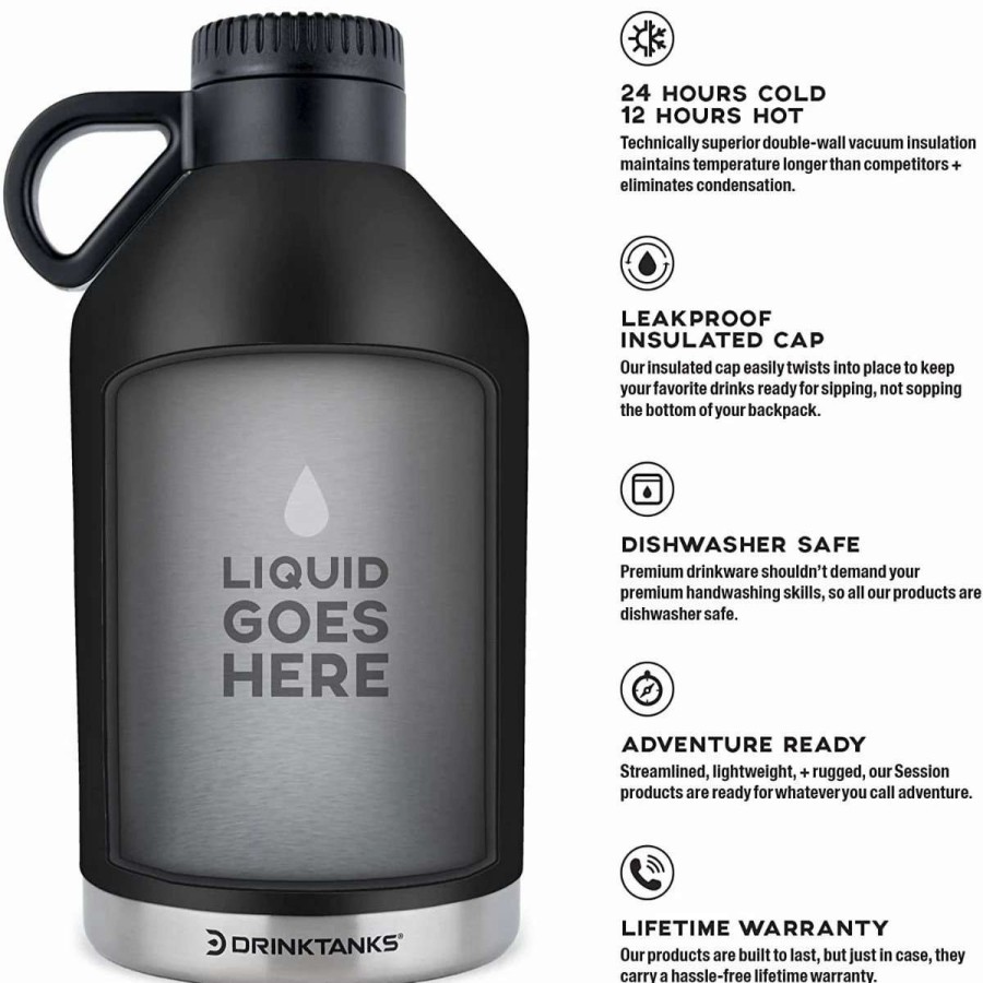 Cocktail & Bar * | Flash Sale Drinktanks 64Oz Session Growler | Glacier White