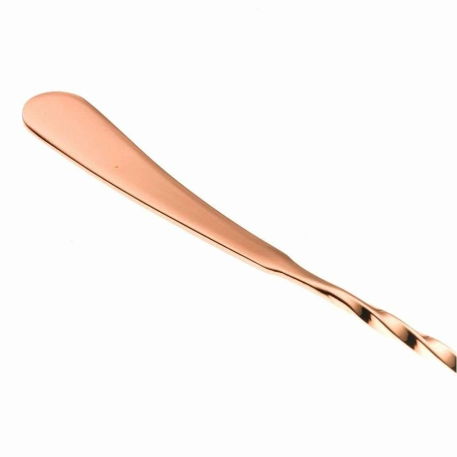 Cocktail & Bar * | Hot Sale Mercer Barfly 13.2 Japanese-Style Bar Spoon | Copper Plated Copper