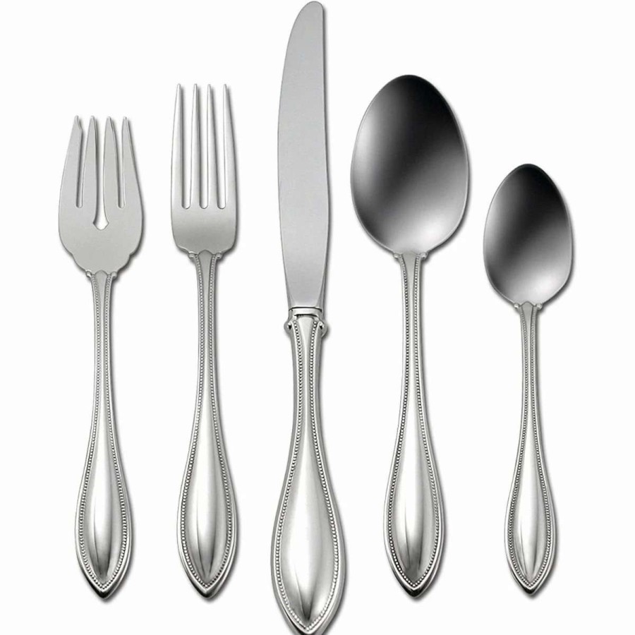 Flatware * | Budget Oneida 18/10 Stainless Steel 45-Piece Flatware Set | American Harmony Stainless Steel