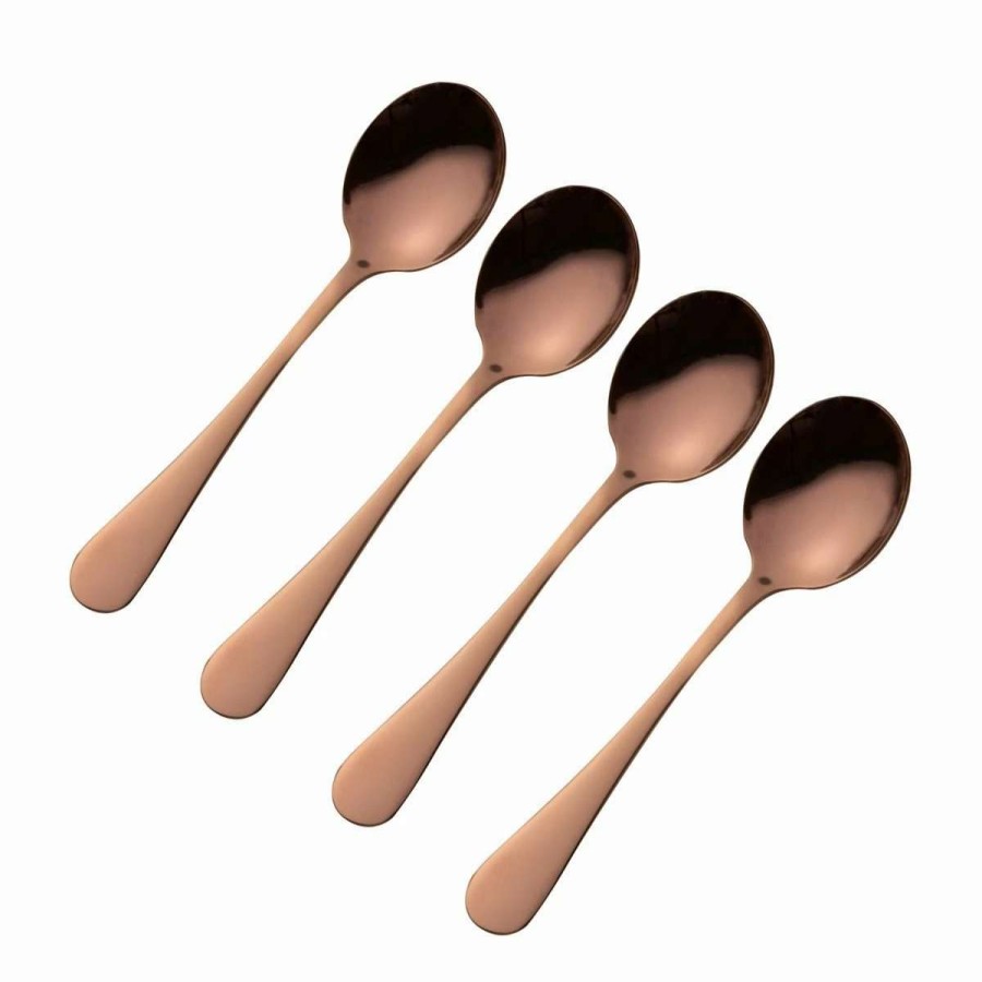 Flatware * | New Viners Select 4-Piece Tea Spoon Set | Copper Copper