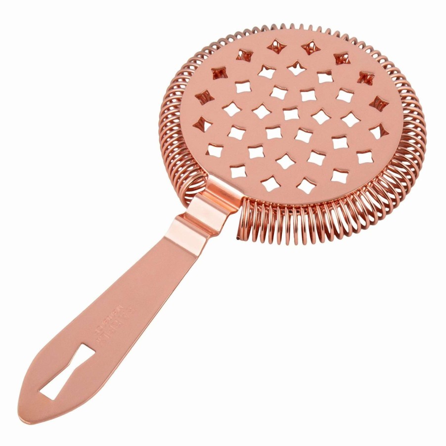 Cocktail & Bar * | Promo Mercer Barfly Classic Hawthorne Spring Bar Strainer | Copper Plated Copper