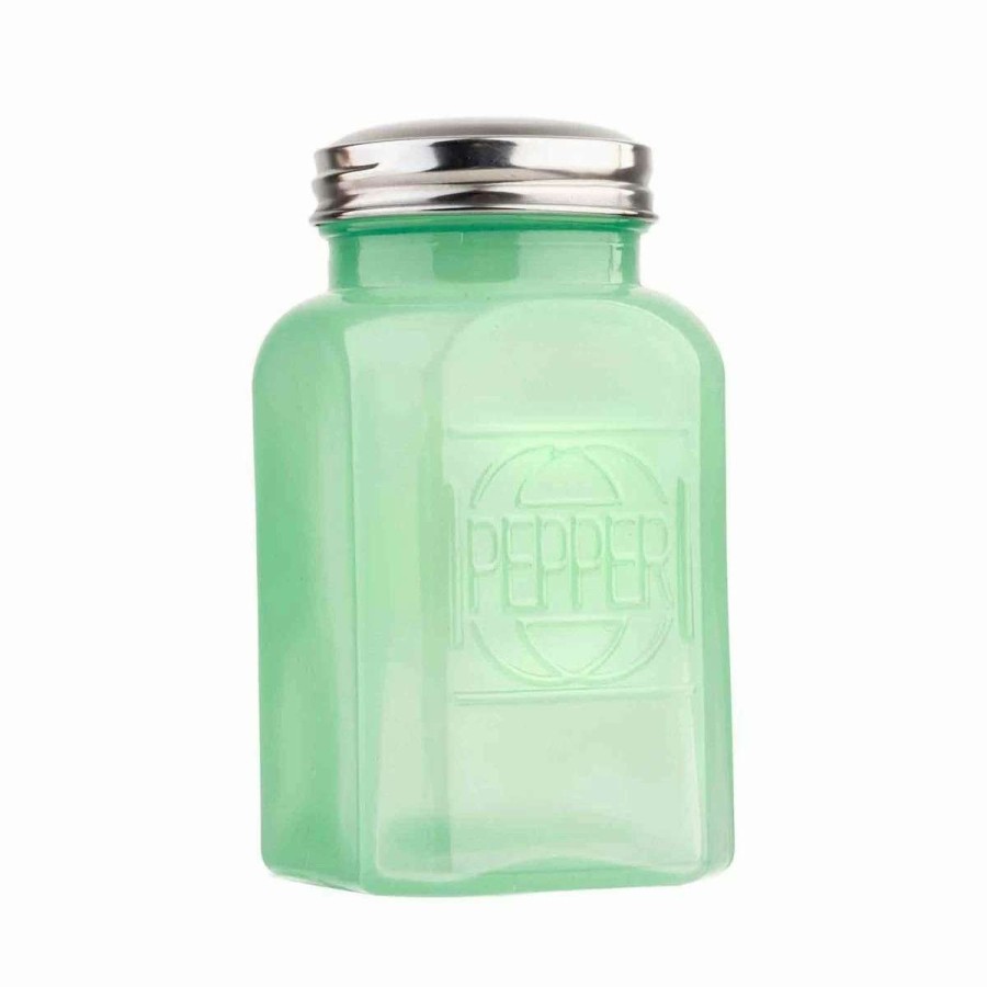 Dining Accessories * | Buy Tablecraft Jadeite Glass Collection 6Oz Pepper Shaker Green