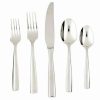 Flatware * | Best Deal Fortessa Lucca 5Pc Flatware Place Setting Silver, Steel