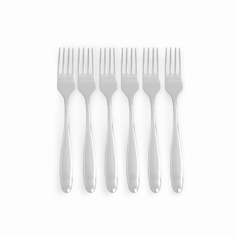 Flatware * | Flash Sale Portmeirion Sophie Conran Cocktail Forks (Set Of 6) | Floret Stainless Steel