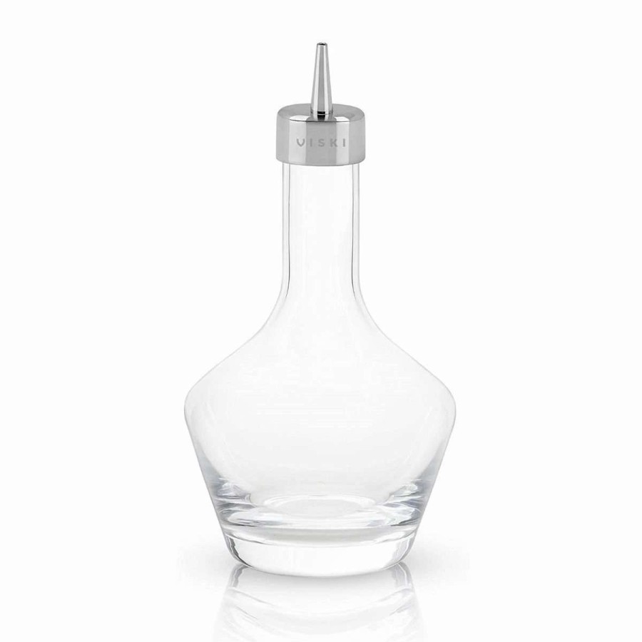 Cocktail & Bar * | Best Deal Viski Professional Bitters Bottle With Dasher Top Clear