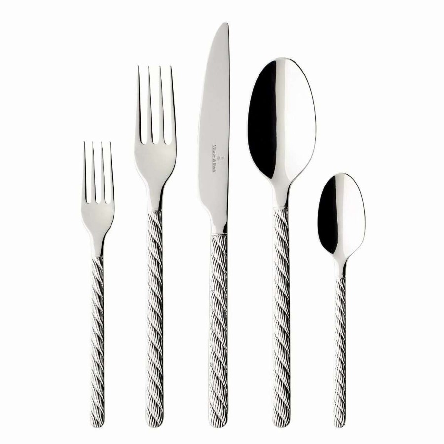 Flatware * | Outlet Villeroy & Boch Montauk 5-Piece Place Setting Silver