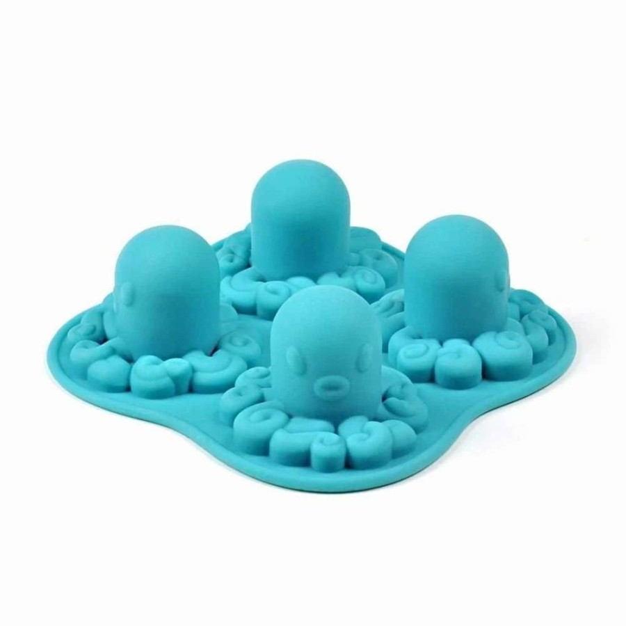 Cocktail & Bar * | Best Sale Fred Ice Mold | Octopus Blue