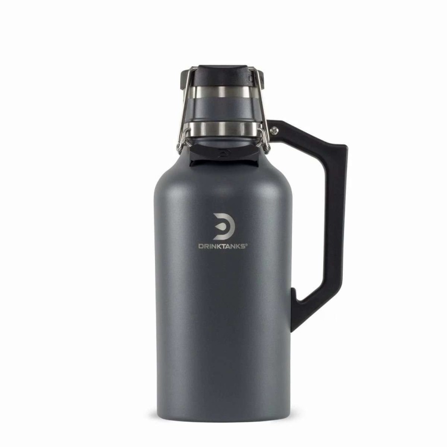 Cocktail & Bar * | Hot Sale Drinktanks 64Oz Craft Growler | Slate Gray