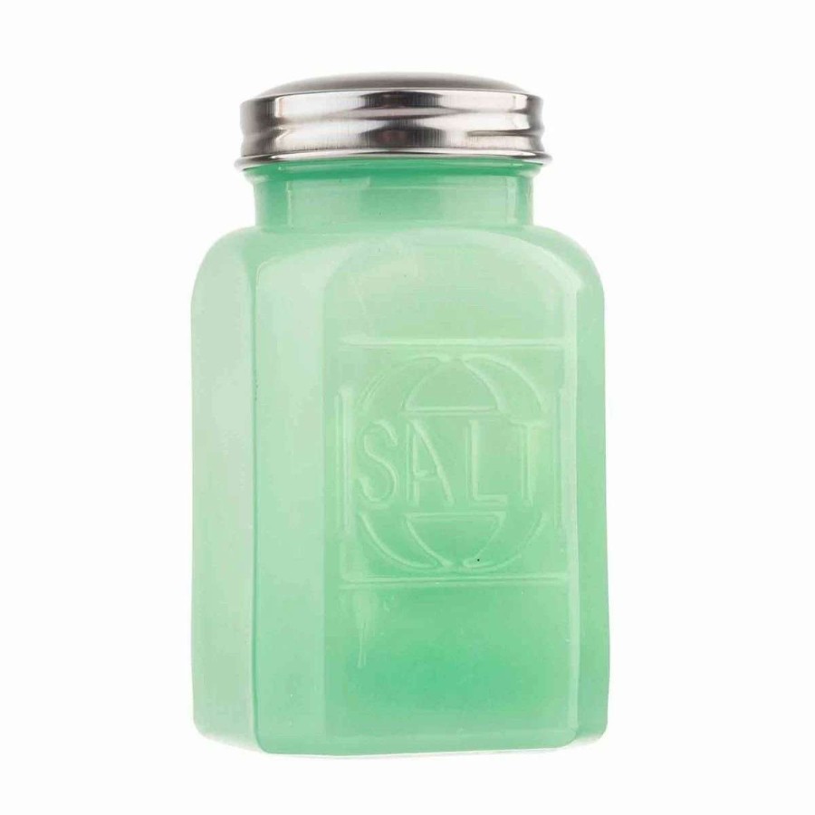 Dining Accessories * | Outlet Tablecraft Jadeite Glass Collection 6Oz Salt Shaker Green