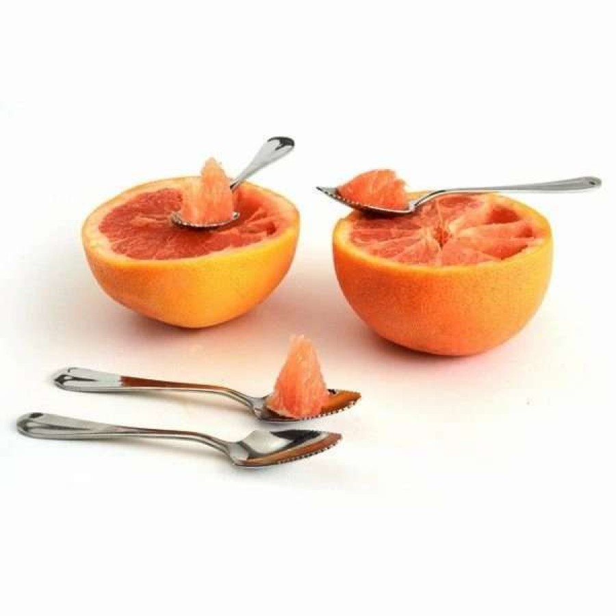 Flatware * | Discount Norpro Deluxe Grapefruit Spoon Silver