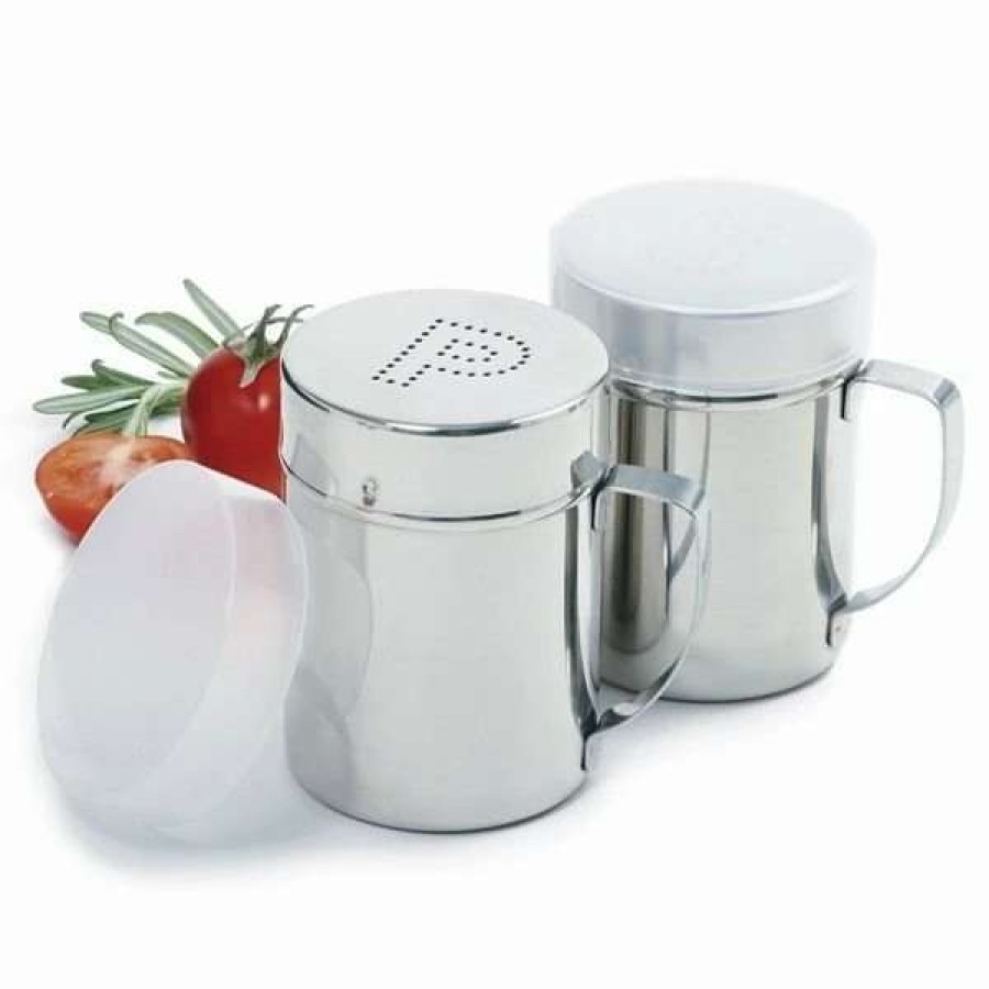 Dining Accessories * | Brand New Norpro Stainless Steel Salt And Pepper Shakers