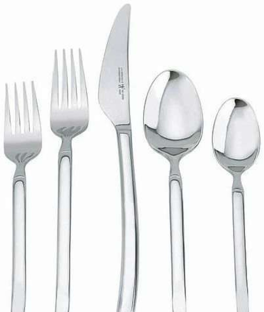 Flatware * | Buy Zwilling J.A. Henckels Flatware 45 Piece Set Opus Silver