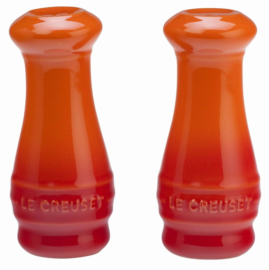 Dining Accessories * | Buy Le Creuset 2-Piece Salt & Pepper Shakers | Flame Orange Orange