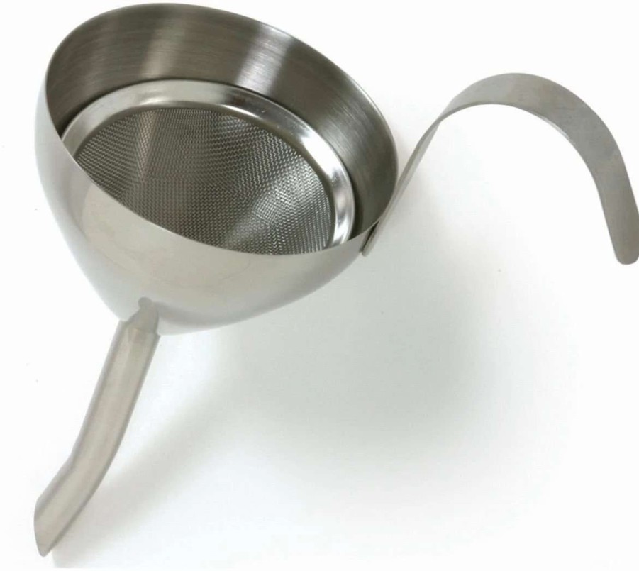 Cocktail & Bar * | Flash Sale Norpro Stainless Steel Funnel With Removable Strainer For Decanting Wine Steel