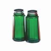 Dining Accessories * | Discount Mosser Glass Panel Salt And Pepper Shakers | Hunter Green Green