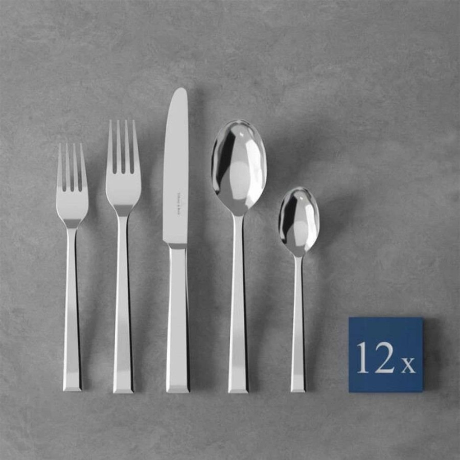 Flatware * | New Villeroy & Boch 60-Piece Stainless Steel Flatware Set | Victor Stainless Steel