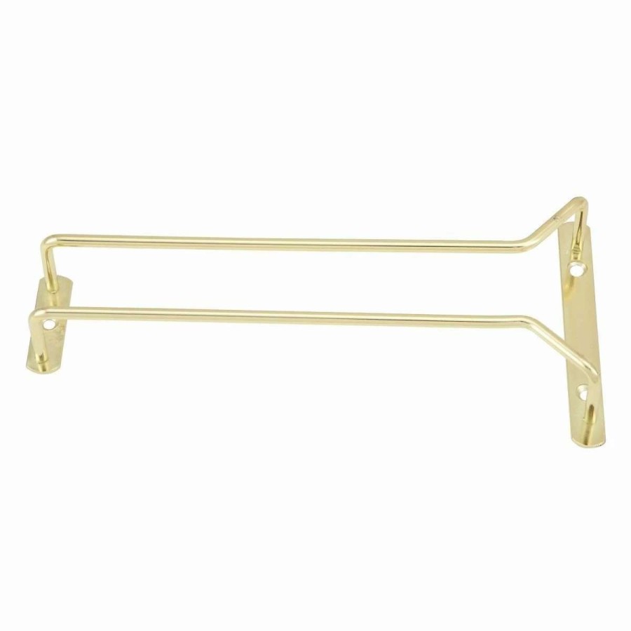 Cocktail & Bar * | New Winco 10 Glass Hanger | Brass Gold