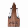 Dining Accessories * | Promo Tablecraft 1Oz Coca-Cola Salt & Pepper Shakers | Green Tinted Glass With Wooden Crate Green