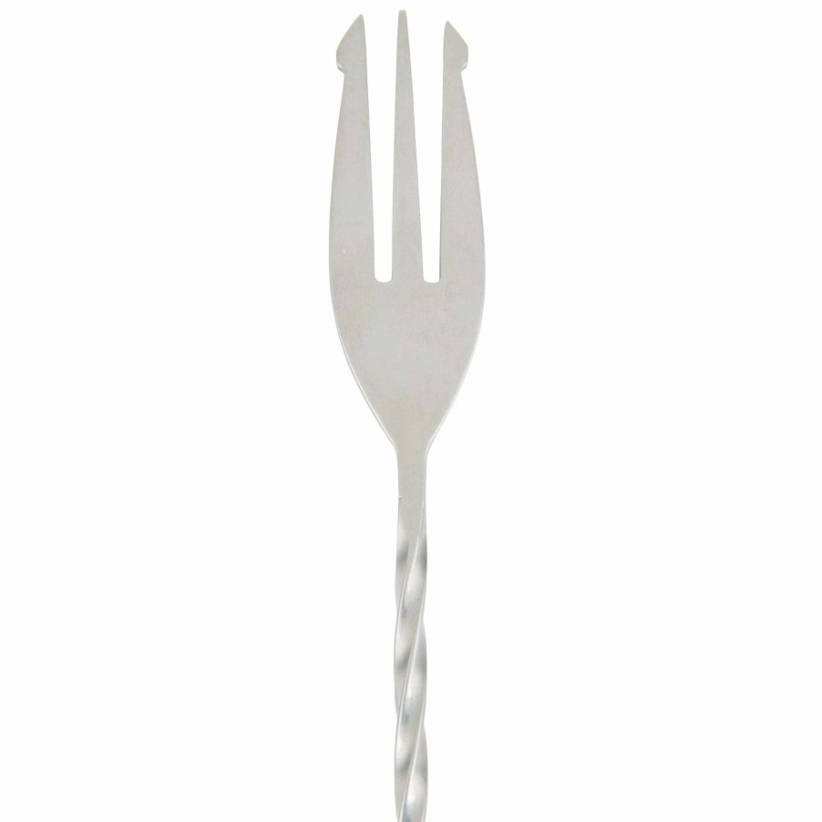 Cocktail & Bar * | Coupon Mercer Barfly 15.75 Bar Spoon With Fork | Stainless Steel Steel