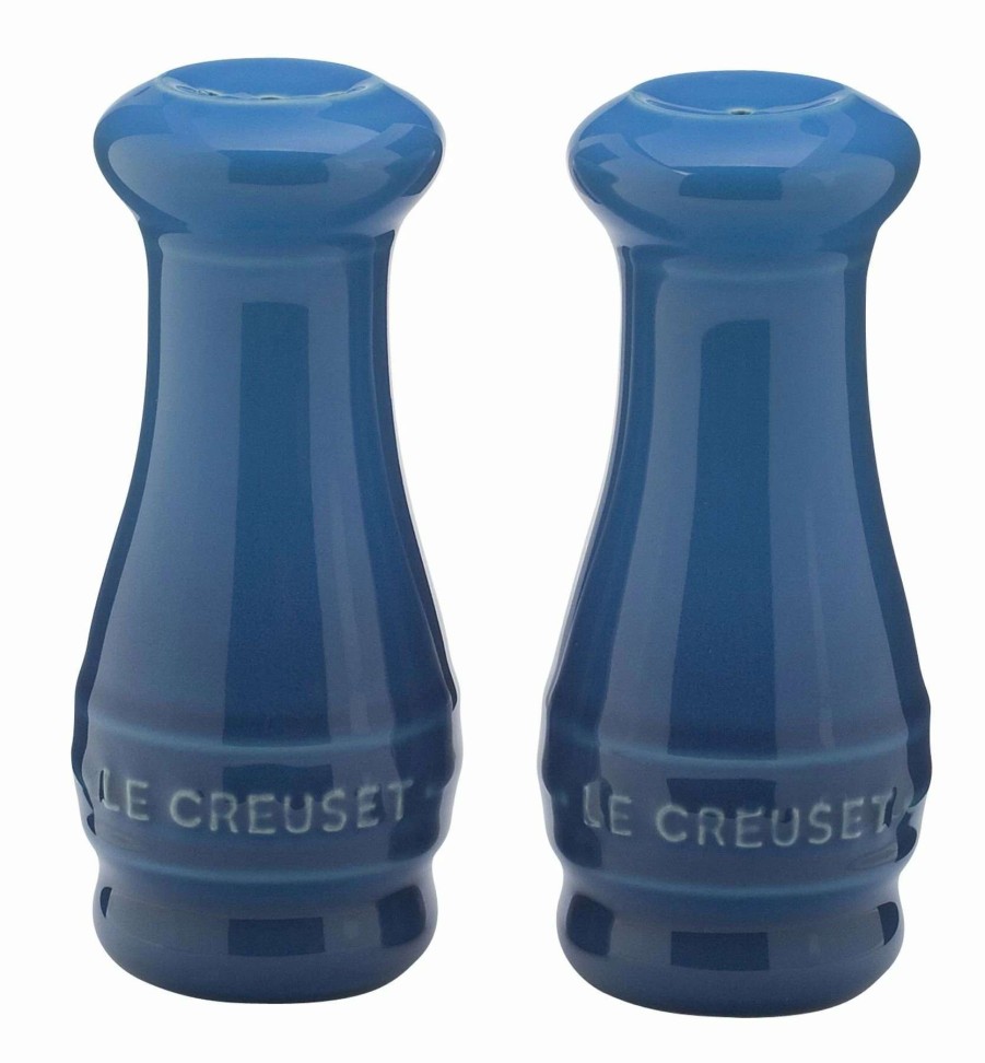 Dining Accessories * | Outlet Le Creuset 2-Piece Salt & Pepper Shakers | Marseille Blue Blue