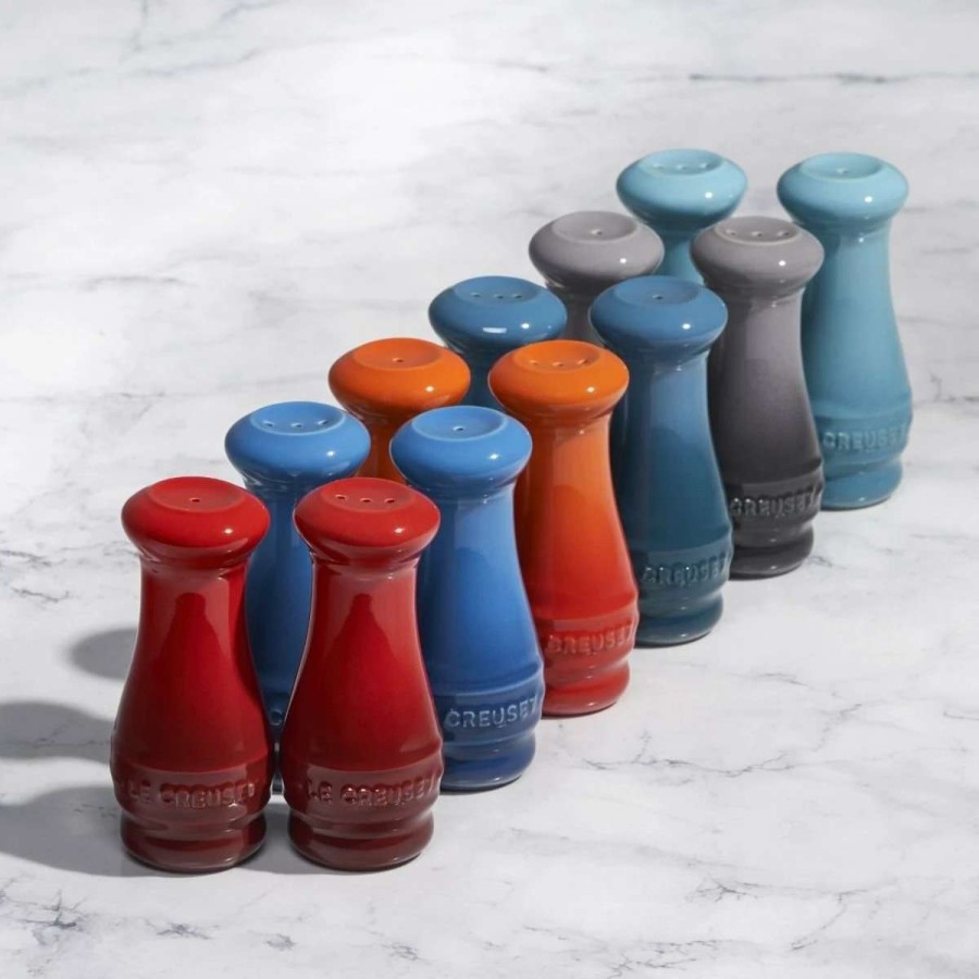 Dining Accessories * | Outlet Le Creuset 2-Piece Salt & Pepper Shakers | Marseille Blue Blue