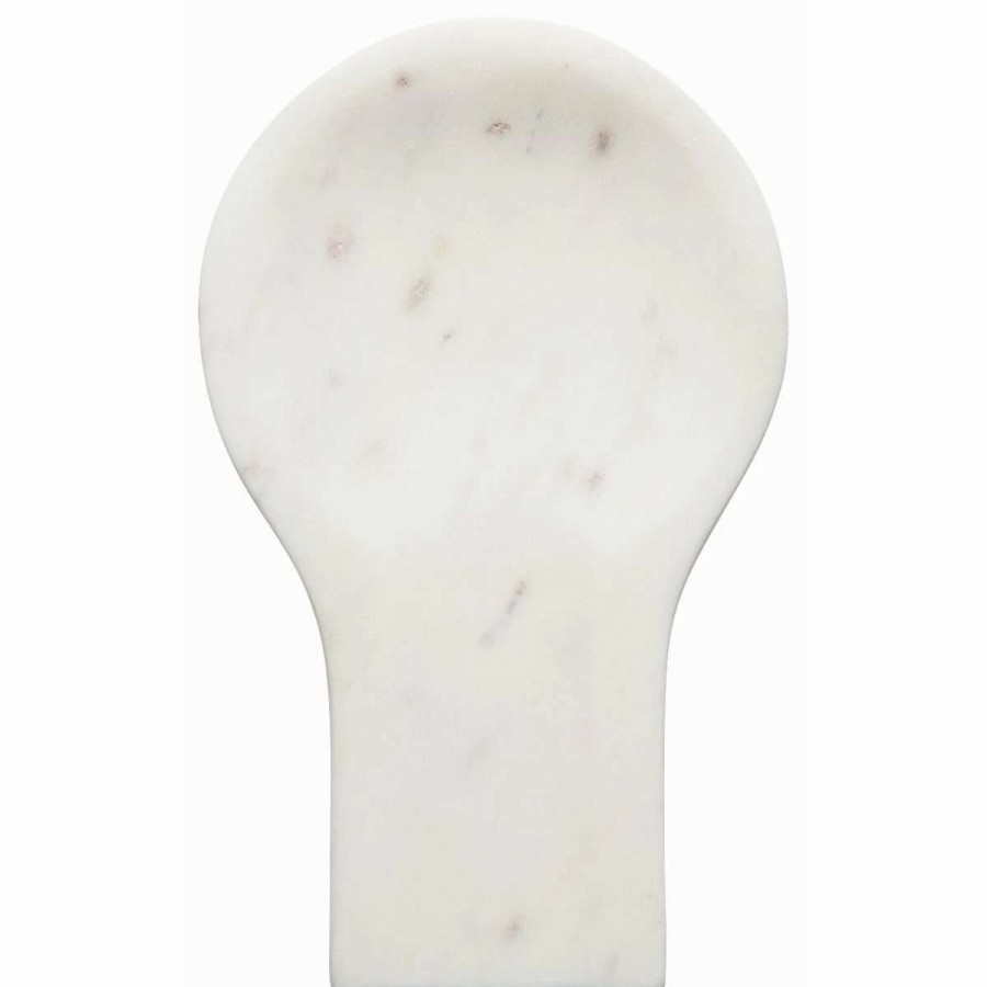 Dining Accessories * | Budget Now Designs Danica Heirloom Marble Spoon Rest | White White