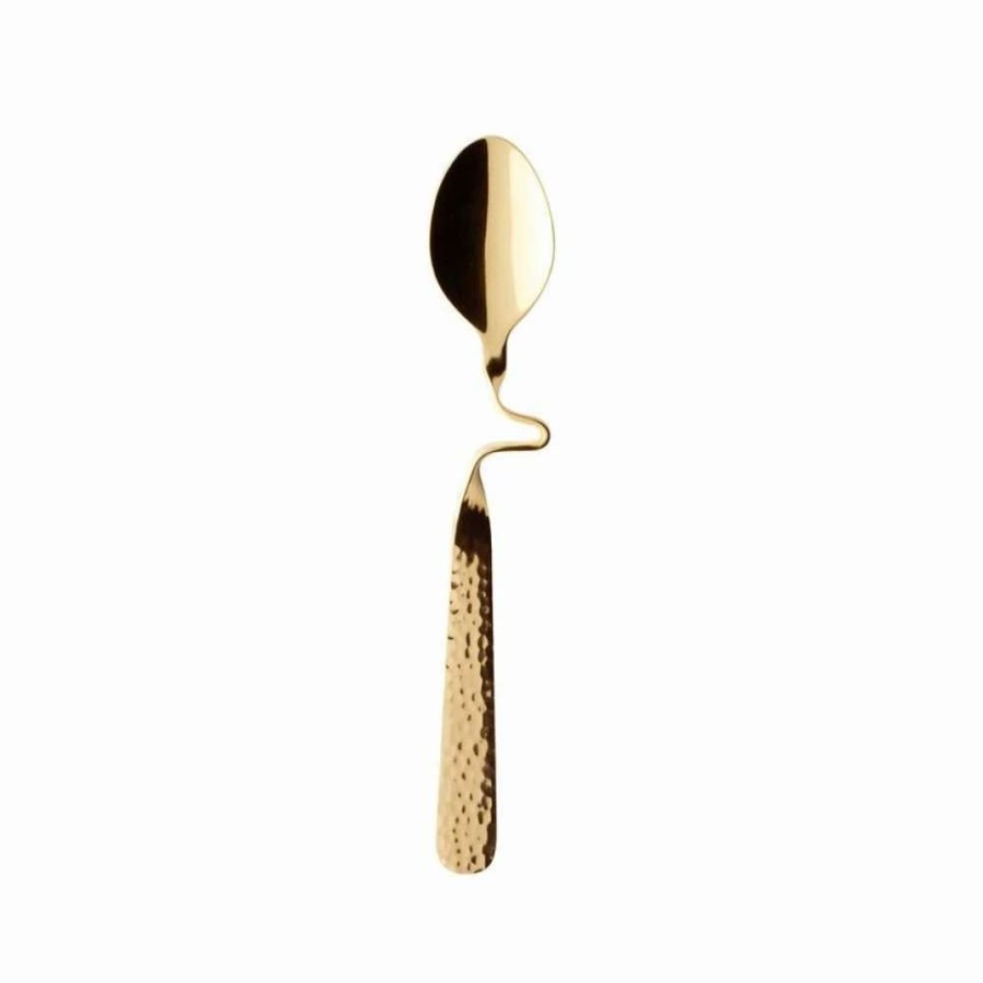 Flatware * | Top 10 Villeroy & Boch Stainless Steel Caffe Teaspoon | New Wave Gold Gold