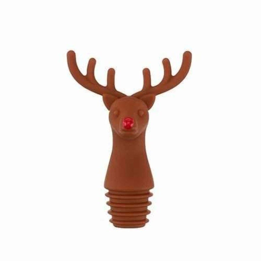 Cocktail & Bar * | Budget True Reindeer Bottle Stopper Brown