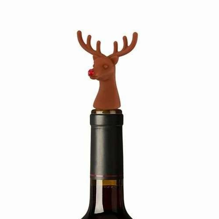 Cocktail & Bar * | Budget True Reindeer Bottle Stopper Brown