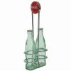 Dining Accessories * | Cheap Tablecraft 1Oz Coca-Cola Salt & Pepper Shakers | Green Tinted Glass With Retro Rack Green