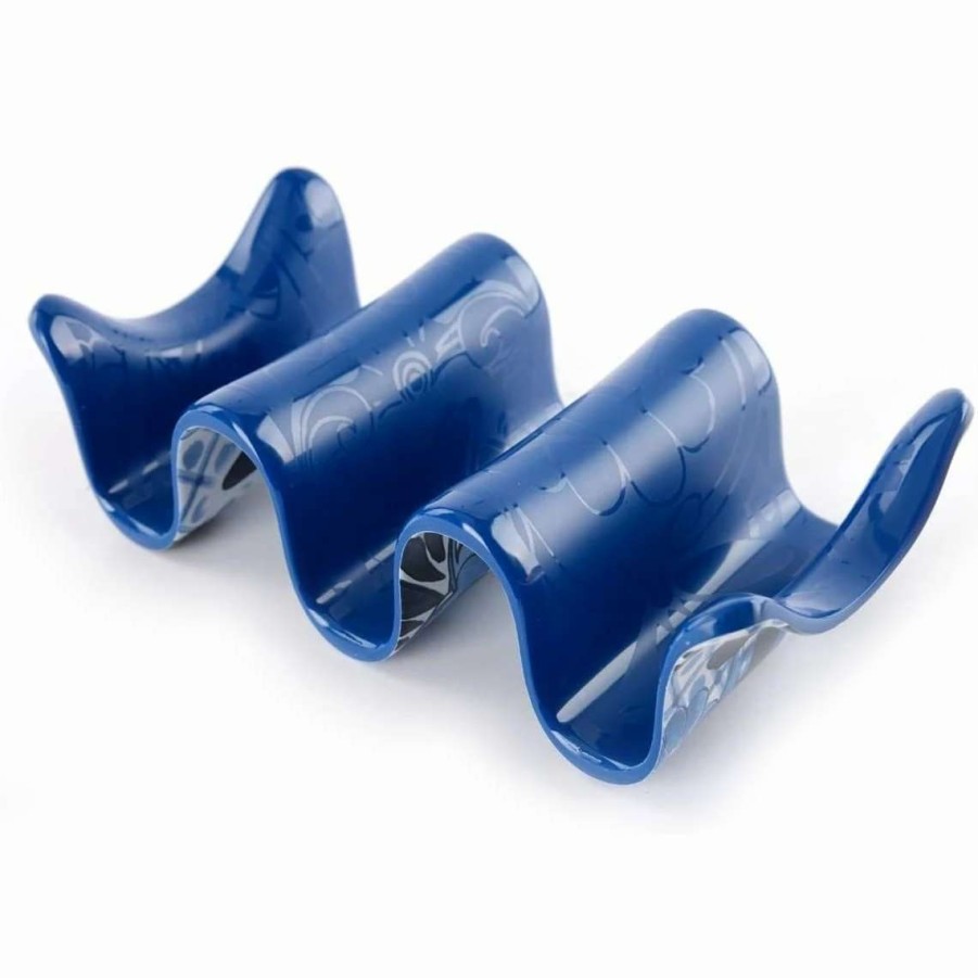 Dining Accessories * | Hot Sale Prepara Multi-Taco Holder | Blue White & Blue