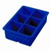 Cocktail & Bar * | Coupon Tovolo King Cube Tray Silicone Ice Cube Tray Blue Blue