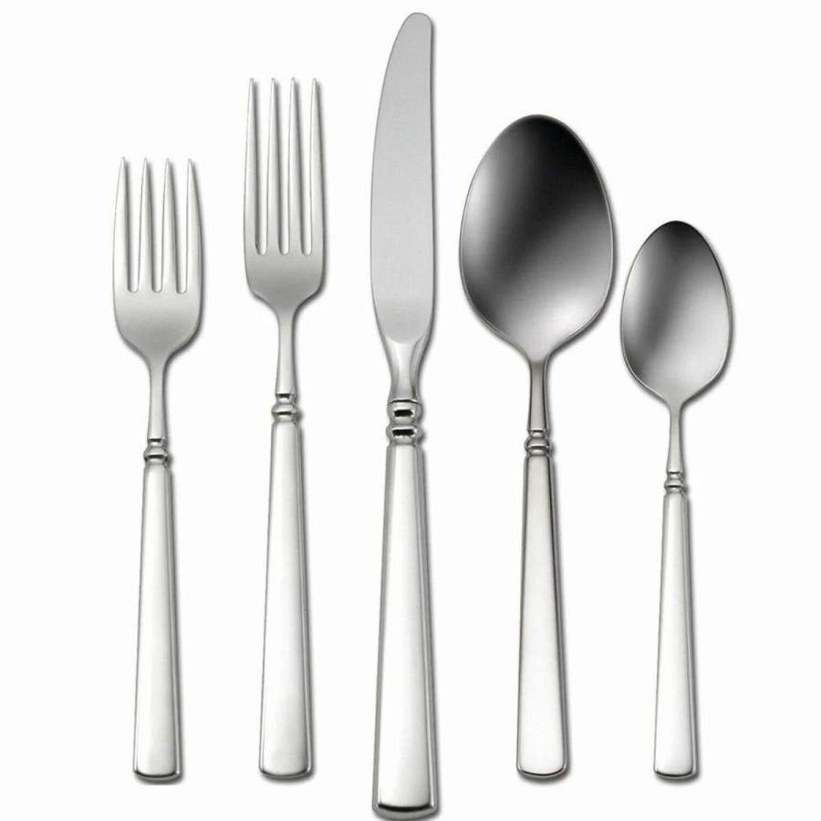 Flatware * | Flash Sale Oneida 18/10 Stainless Steel 5-Piece Flatware Set | Easton Stainless Steel