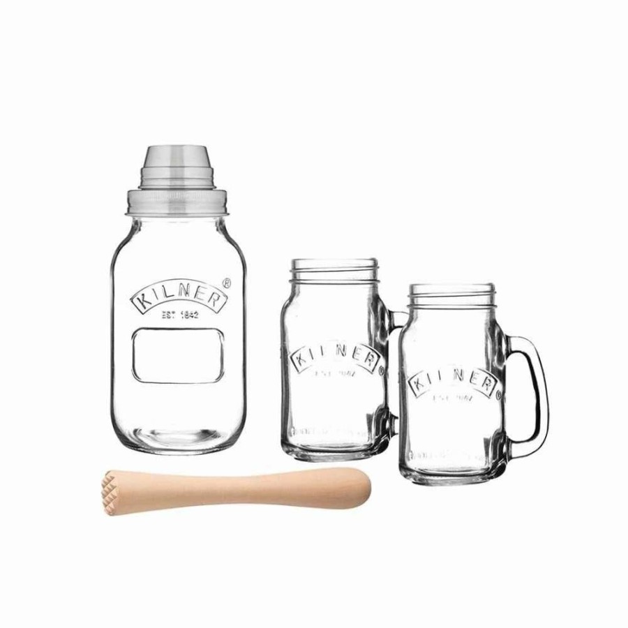 Cocktail & Bar * | Top 10 Kilner Cocktail Shaker Set Natural