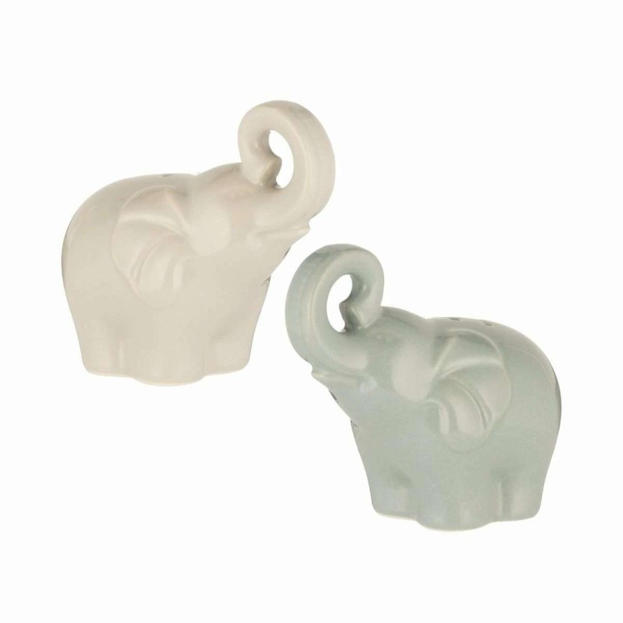 Dining Accessories * | Promo Typhoon World Foods Collection | Elephant Shakers (Set Of 2) Blue, Grey