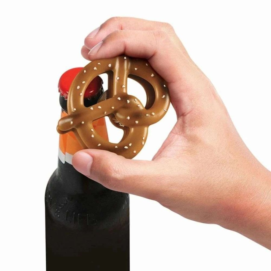 Cocktail & Bar * | Budget Fred Pretzel Shaped Bottle Opener Brown