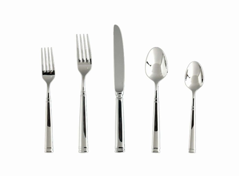 Flatware * | Budget Fortessa Bistro 5-Piece Flatware Place Setting Steel