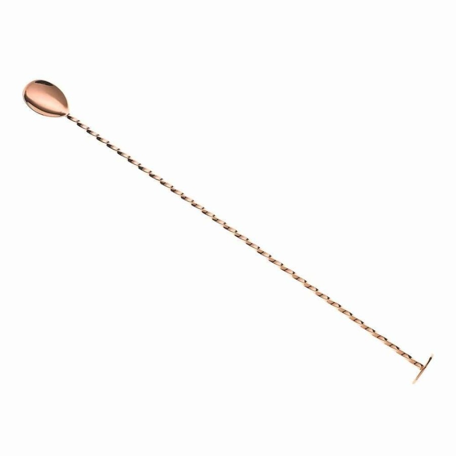 Cocktail & Bar * | Outlet Mercer Barfly 15.75 Bar Spoon With Muddler | Copper Plated Copper