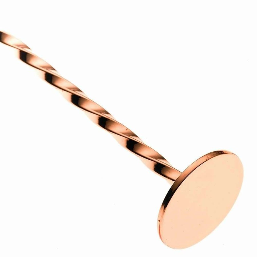 Cocktail & Bar * | Outlet Mercer Barfly 15.75 Bar Spoon With Muddler | Copper Plated Copper