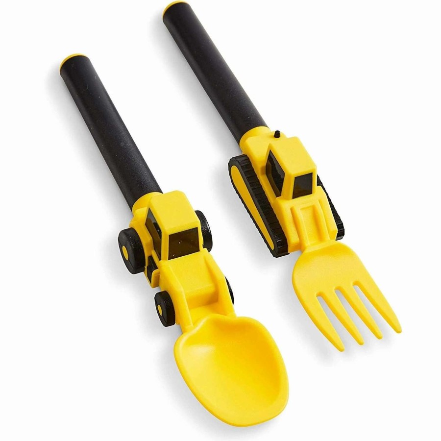 Flatware * | Budget Masontops Dinneractive Construction Utensil Set Of 2 Yellow Yellow