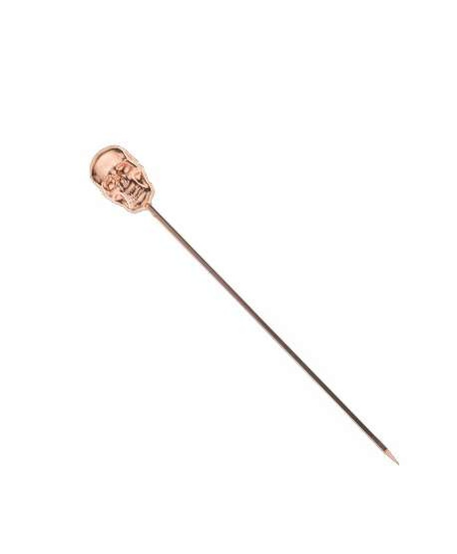 Cocktail & Bar * | Top 10 Mercer Barfly Stainless Steel Skull Cocktail Picks (Set Of 12) | Copper Plated Copper