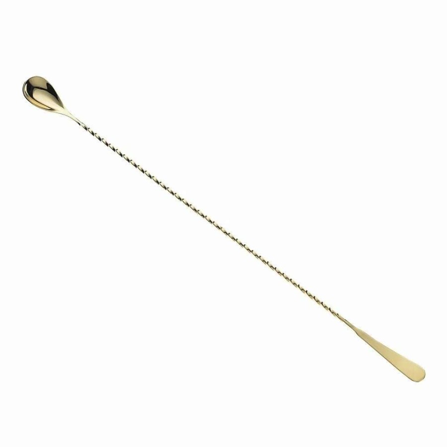 Cocktail & Bar * | Cheap Mercer Barfly 17.1 Japanese-Style Bar Spoon | Gold Plated Gold