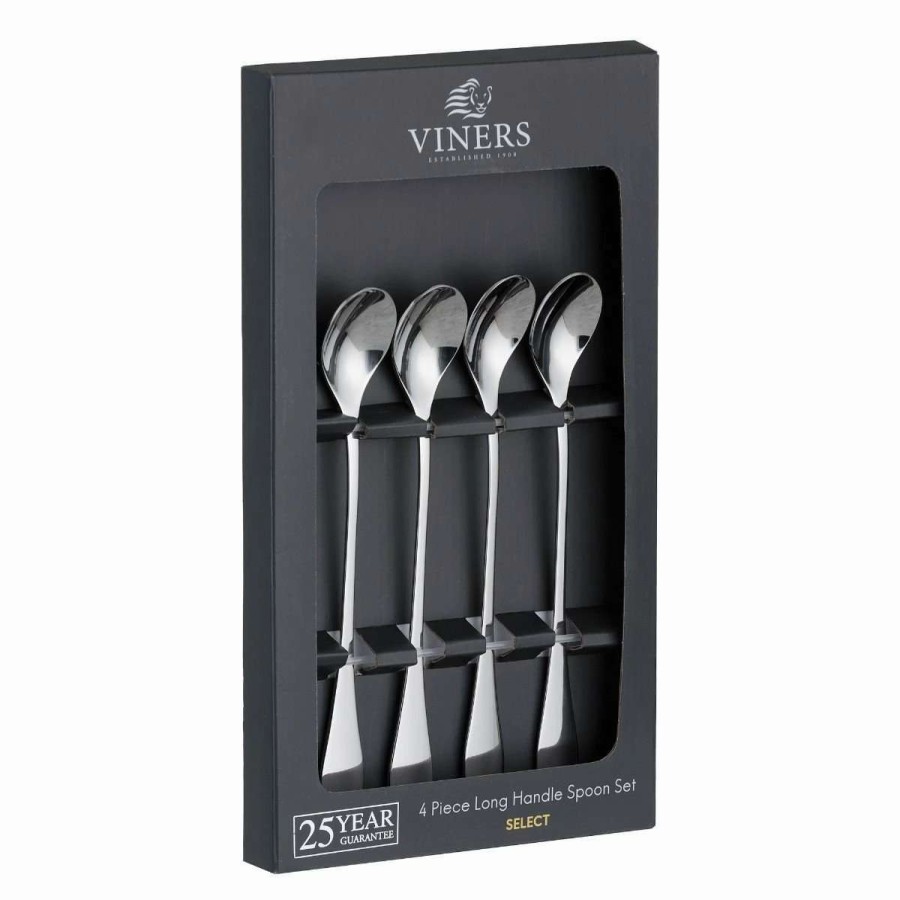 Flatware * | Best Reviews Of Viners Select Stirring Spoons | Set Of 4 Stainless Steel