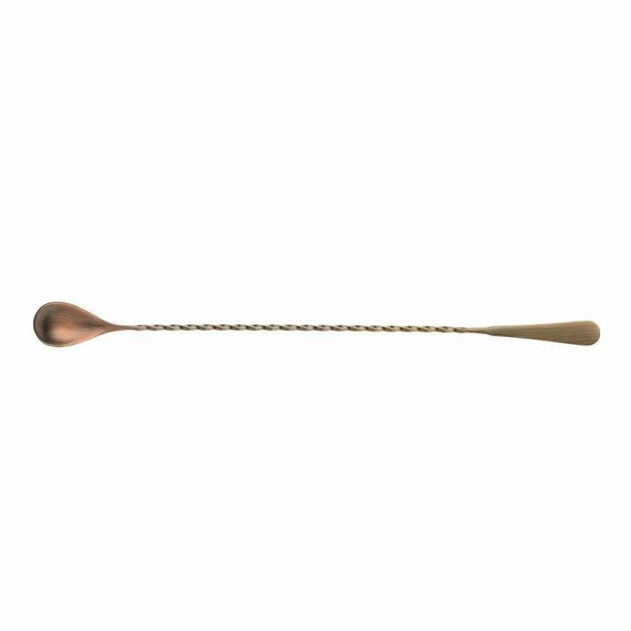 Cocktail & Bar * | Hot Sale Mercer Barfly 13.2 Japanese-Style Bar Spoon | Antique Copper Copper