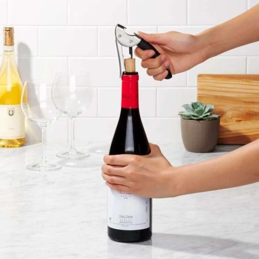 Cocktail & Bar * | Discount Oxo Steel Double Lever Waiter'S Corkscrew Stainless Steel