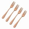 Flatware * | Best Deal Viners Select 4-Piece Pastry Fork Set | Copper Copper